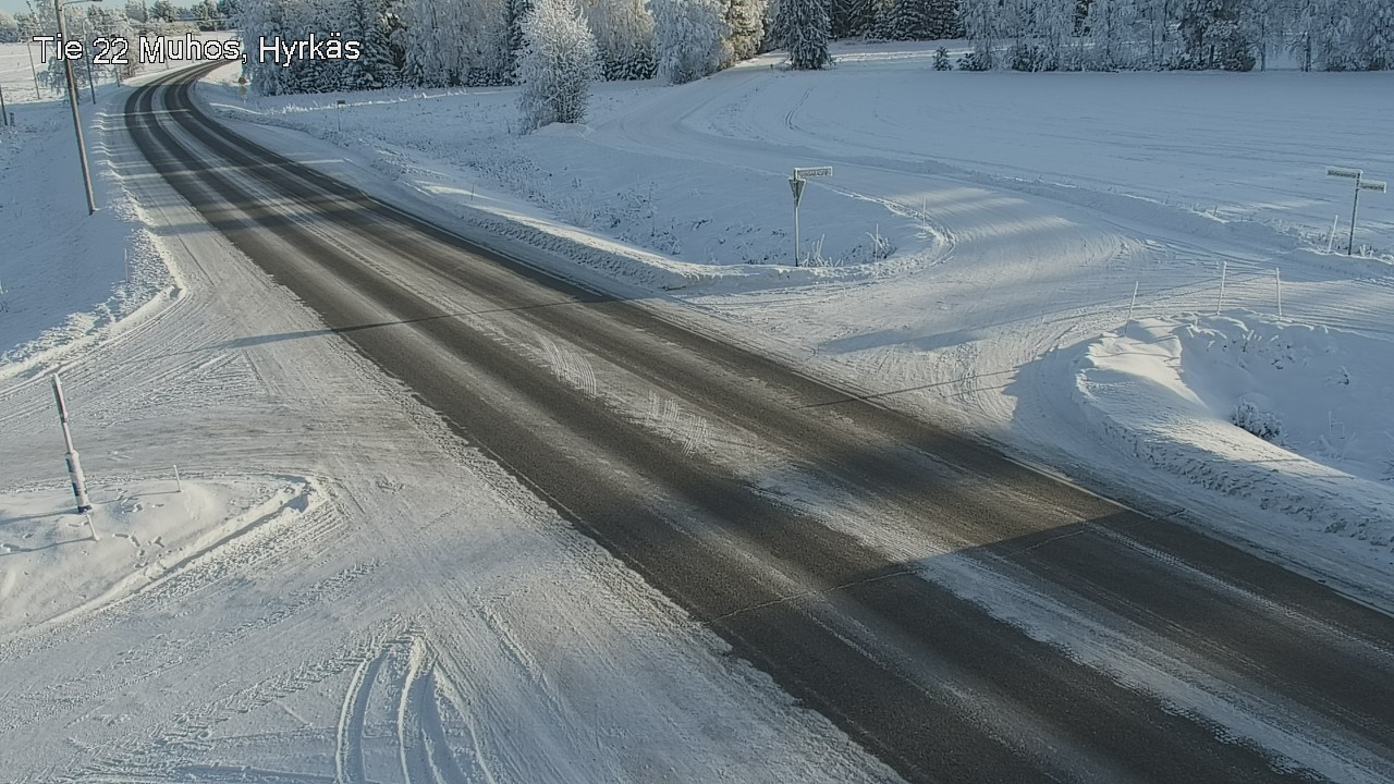 Weather Camera Image Road 22 Muhos, Hyrkäs, Muhos, Pohjois-Pohjanmaa