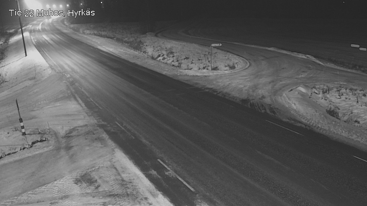 Weather Camera Image Road 22 Muhos, Hyrkäs, Muhos, Pohjois-Pohjanmaa