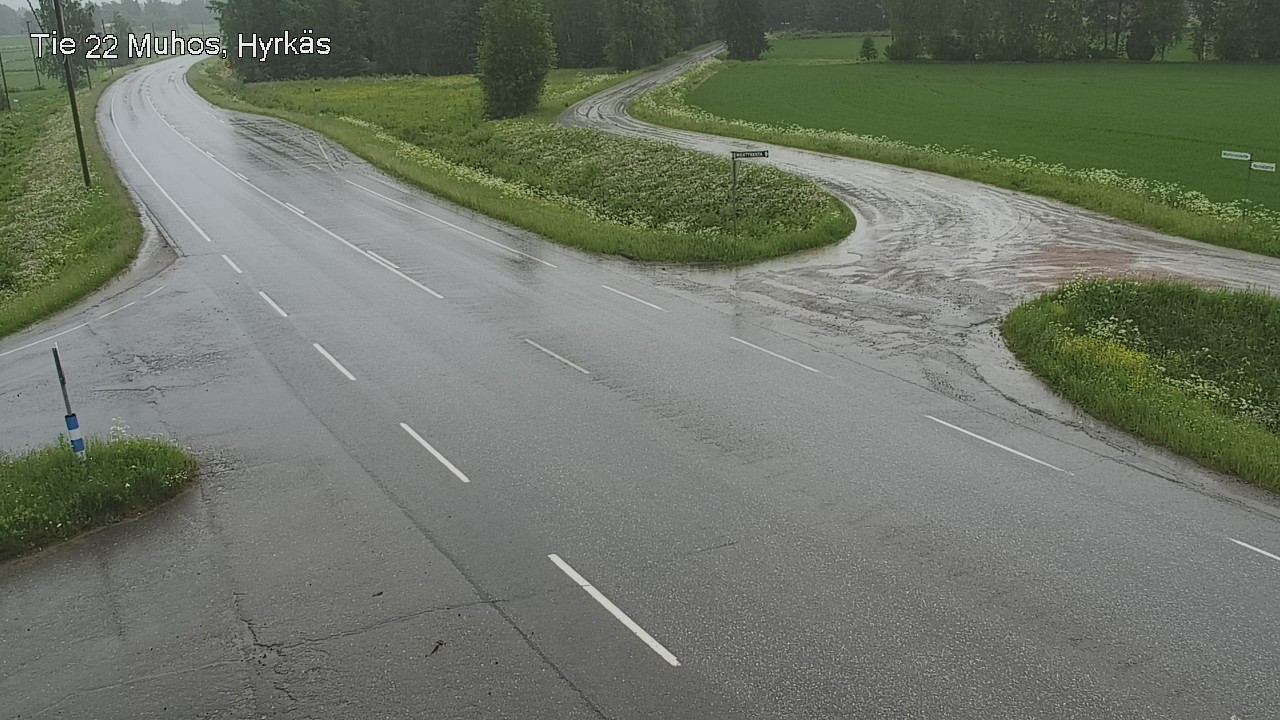 Kelikamerat Kuva Tie 22 Muhos, Hyrkäs, Muhos, Pohjois-Pohjanmaa