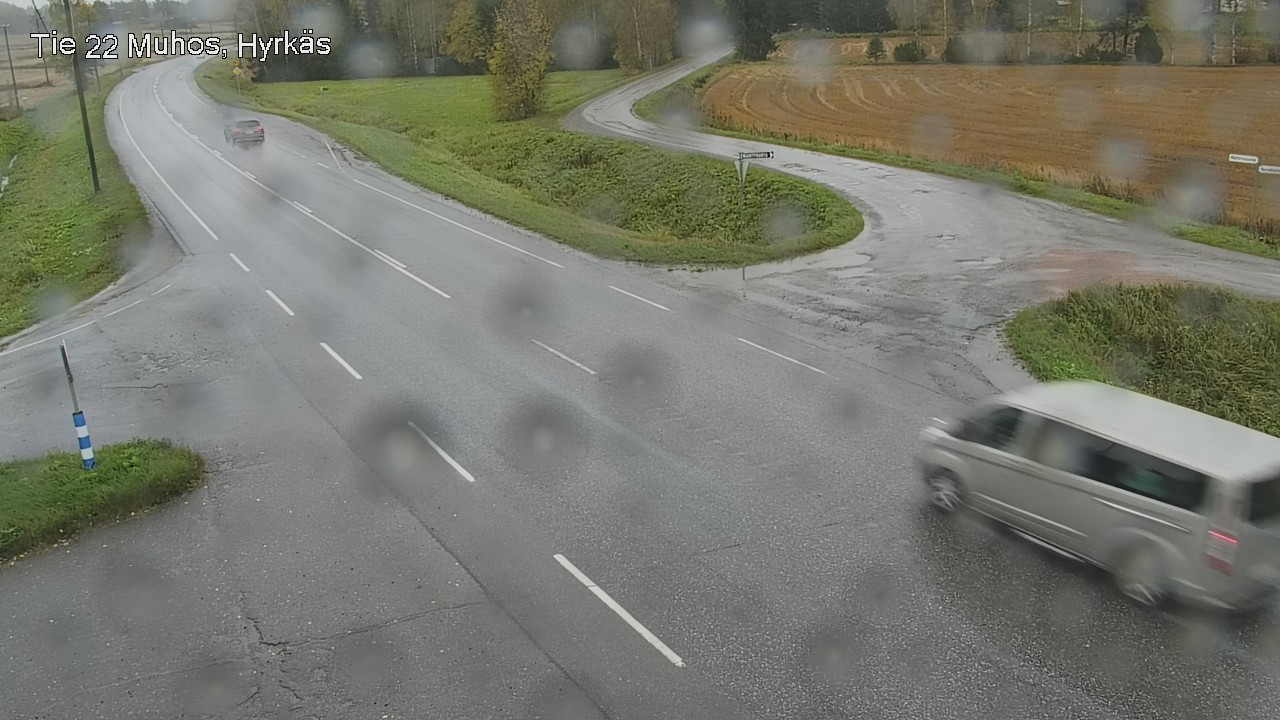 Weather Camera Image Väg 22 Muhos, Hyrkäs, Muhos, Pohjois-Pohjanmaa