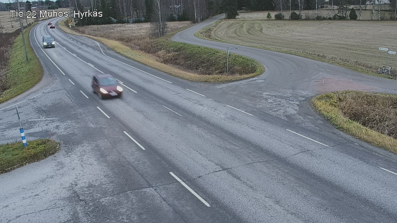 Kelikamerat Kuva Tie 22 Muhos, Hyrkäs, Muhos, Pohjois-Pohjanmaa