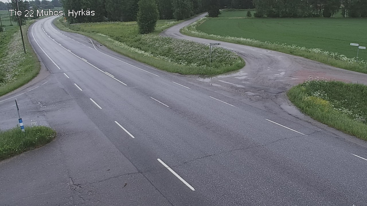 Kelikamerat Kuva Tie 22 Muhos, Hyrkäs, Muhos, Pohjois-Pohjanmaa
