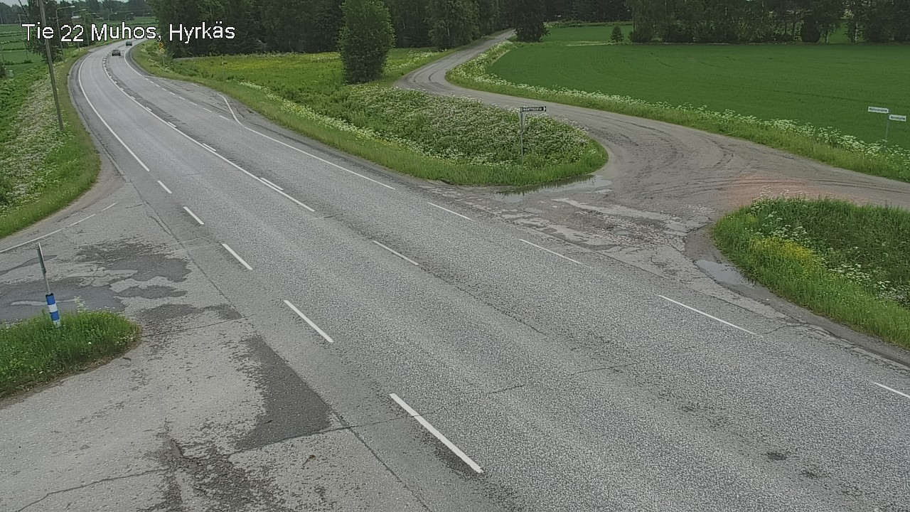 Kelikamerat Kuva Tie 22 Muhos, Hyrkäs, Muhos, Pohjois-Pohjanmaa