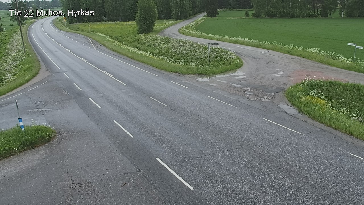 Kelikamerat Kuva Tie 22 Muhos, Hyrkäs, Muhos, Pohjois-Pohjanmaa