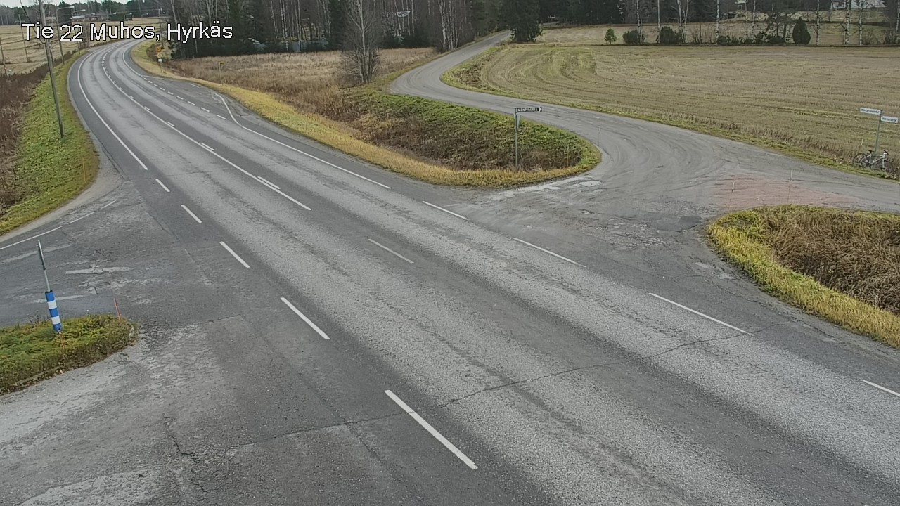 Kelikamerat Kuva Tie 22 Muhos, Hyrkäs, Muhos, Pohjois-Pohjanmaa