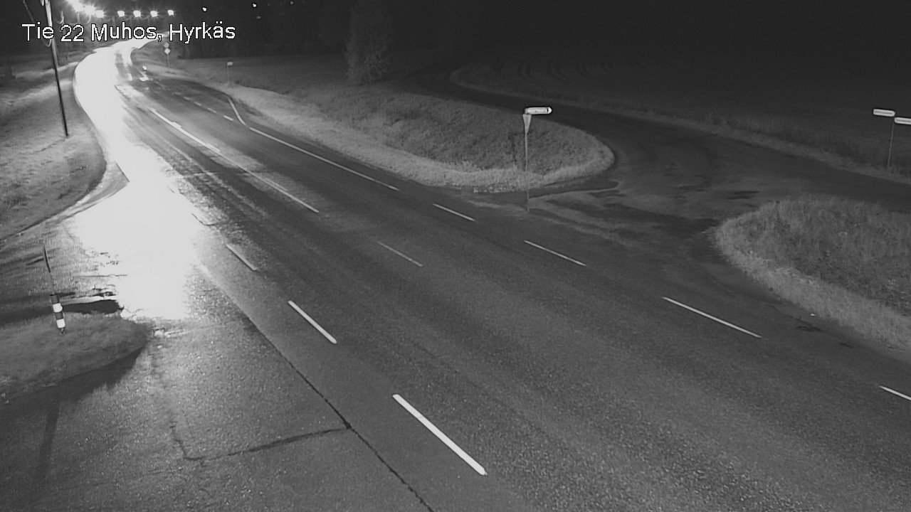 Weather Camera Image Road 22 Muhos, Hyrkäs, Muhos, Pohjois-Pohjanmaa