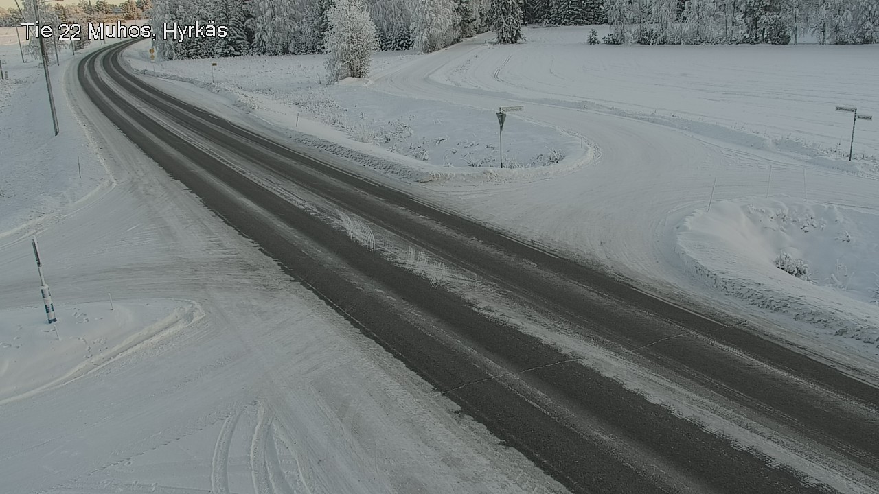 Weather Camera Image Road 22 Muhos, Hyrkäs, Muhos, Pohjois-Pohjanmaa