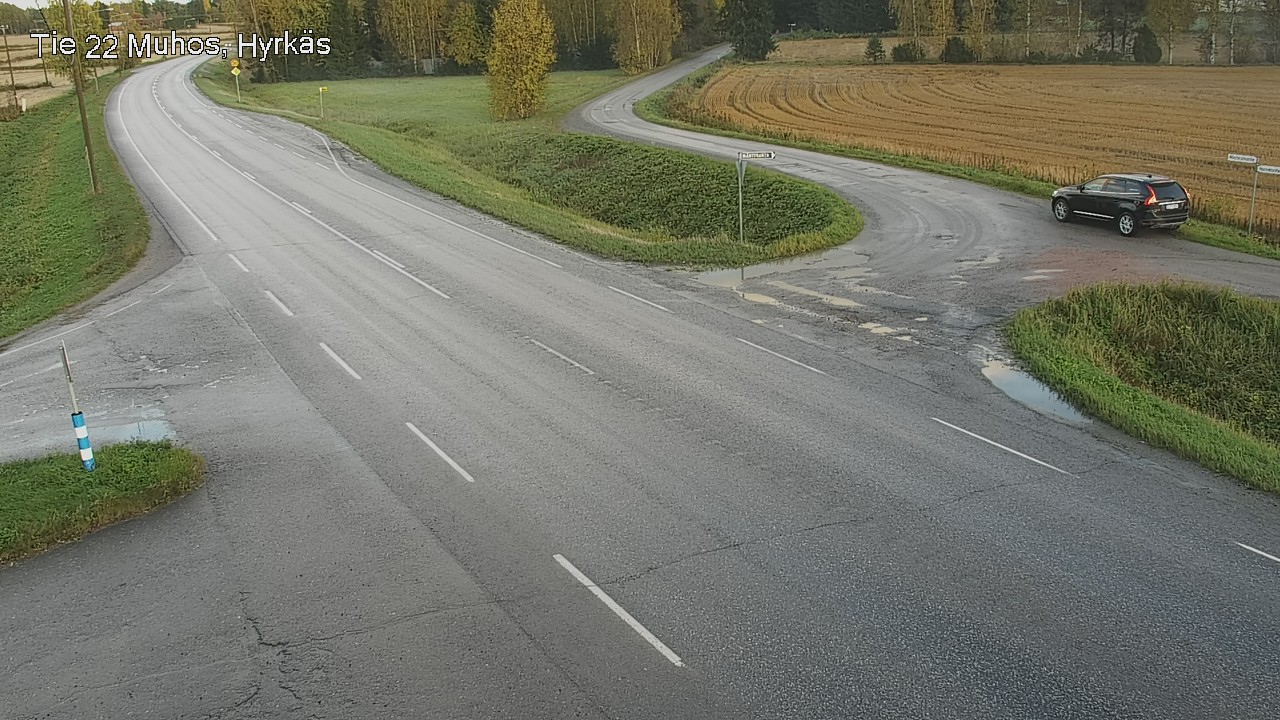 Weather Camera Image Road 22 Muhos, Hyrkäs, Muhos, Pohjois-Pohjanmaa