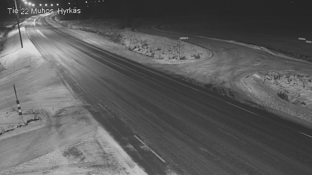 Weather Camera Image Road 22 Muhos, Hyrkäs, Muhos, Pohjois-Pohjanmaa
