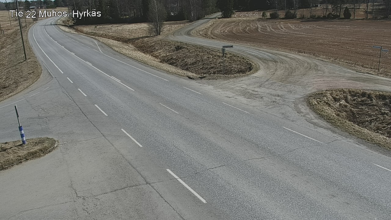 Weather Camera Image Road 22 Muhos, Hyrkäs, Muhos, Pohjois-Pohjanmaa