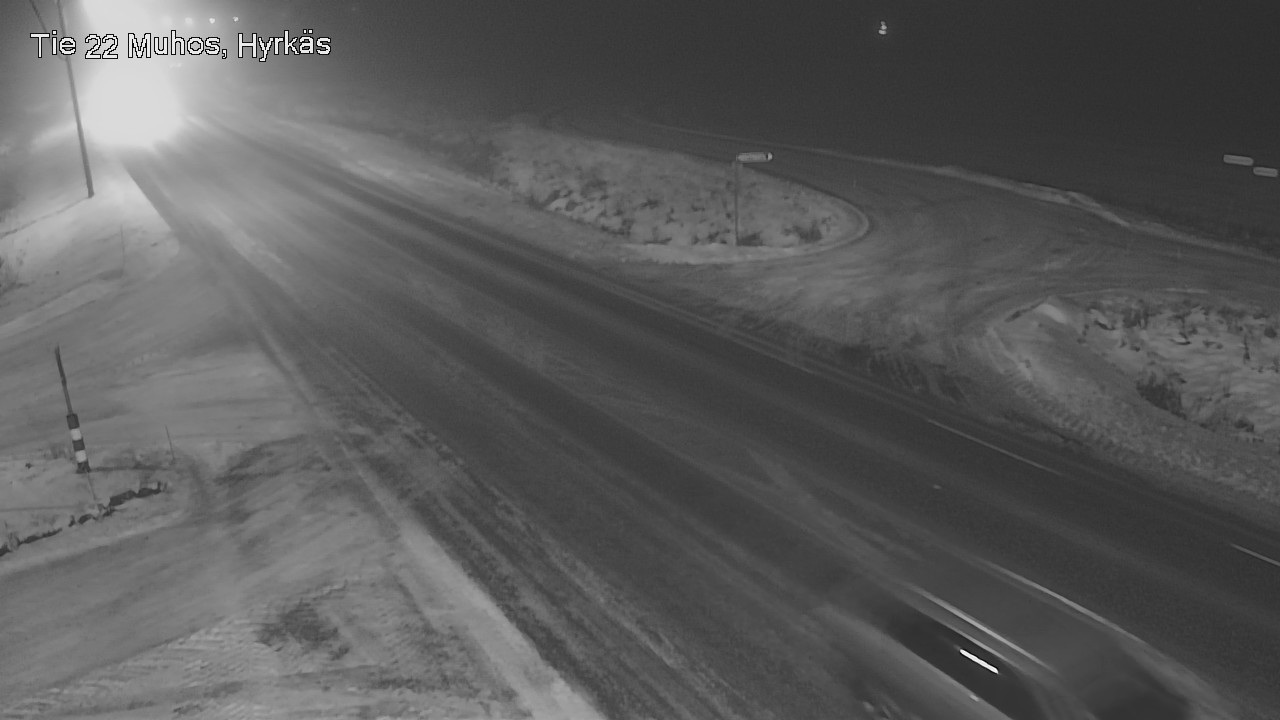 Weather Camera Image Road 22 Muhos, Hyrkäs, Muhos, Pohjois-Pohjanmaa