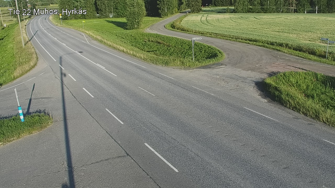 Kelikamerat Kuva Tie 22 Muhos, Hyrkäs, Muhos, Pohjois-Pohjanmaa