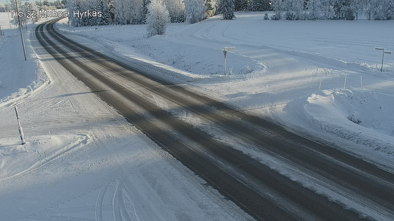 Weather Camera Image Road 22 Muhos, Hyrkäs, Muhos, Pohjois-Pohjanmaa
