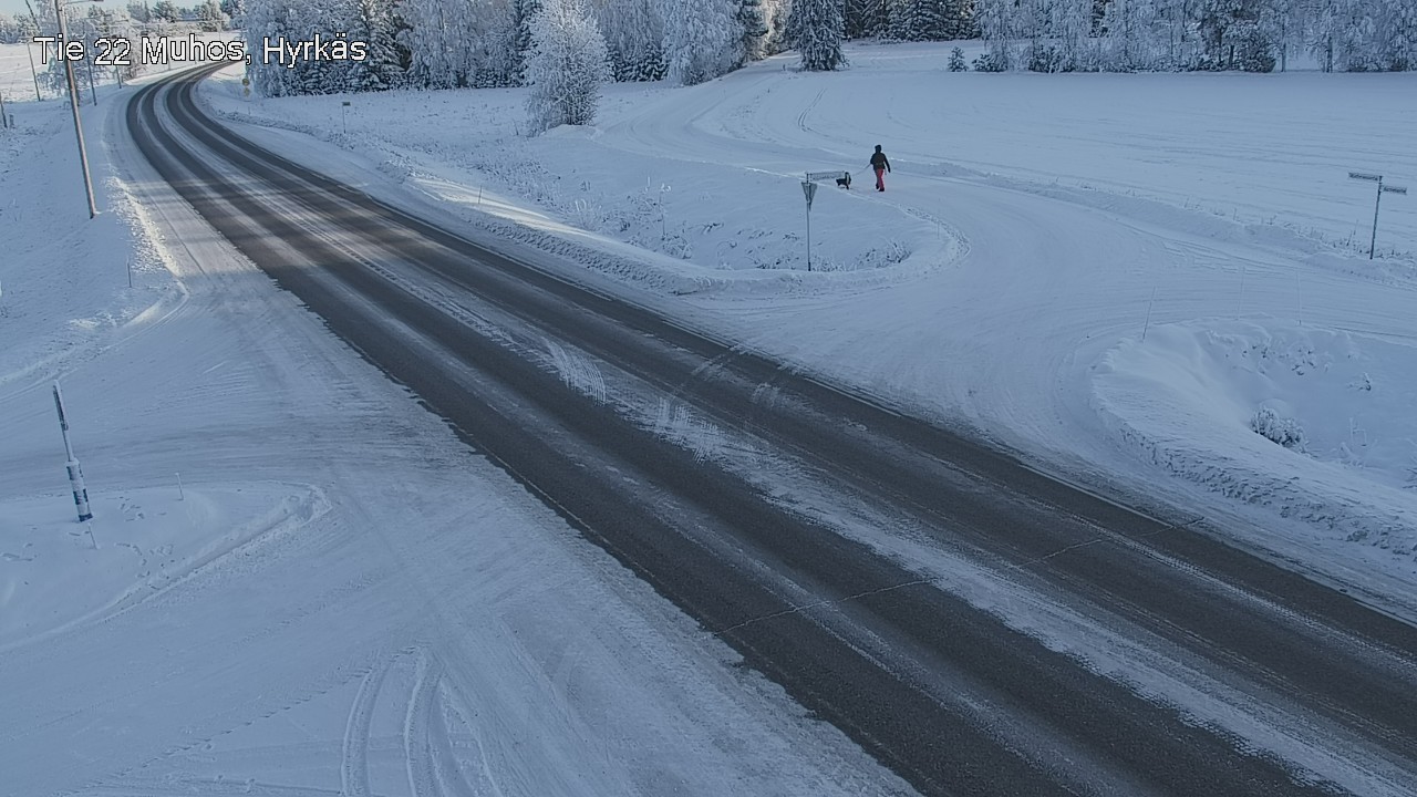 Weather Camera Image Road 22 Muhos, Hyrkäs, Muhos, Pohjois-Pohjanmaa