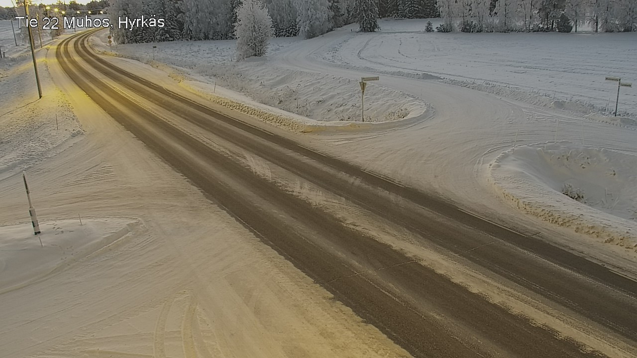Weather Camera Image Road 22 Muhos, Hyrkäs, Muhos, Pohjois-Pohjanmaa