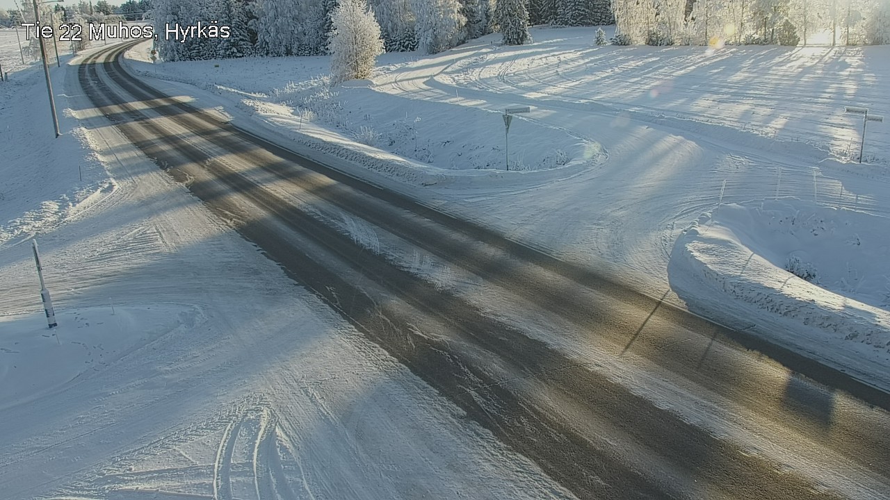Weather Camera Image Road 22 Muhos, Hyrkäs, Muhos, Pohjois-Pohjanmaa