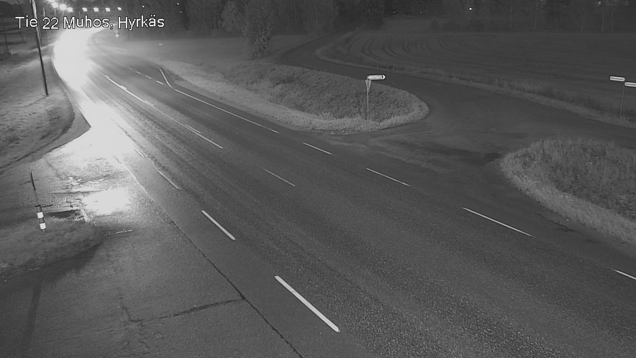 Weather Camera Image Road 22 Muhos, Hyrkäs, Muhos, Pohjois-Pohjanmaa