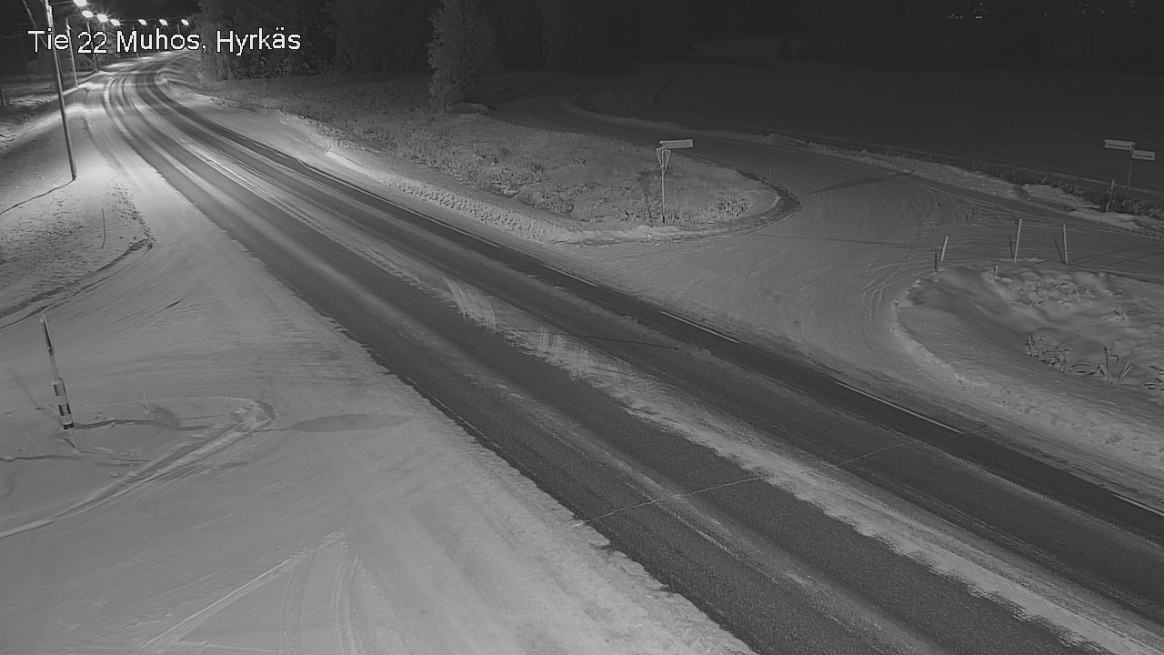 Weather Camera Image Road 22 Muhos, Hyrkäs, Muhos, Pohjois-Pohjanmaa