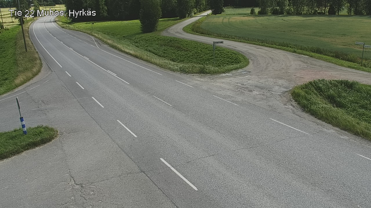 Kelikamerat Kuva Tie 22 Muhos, Hyrkäs, Muhos, Pohjois-Pohjanmaa