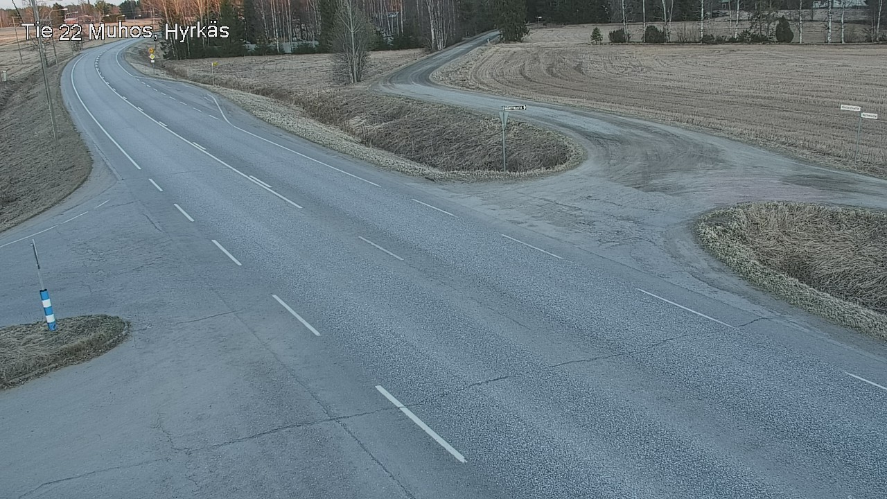 Kelikamerat Kuva Tie 22 Muhos, Hyrkäs, Muhos, Pohjois-Pohjanmaa