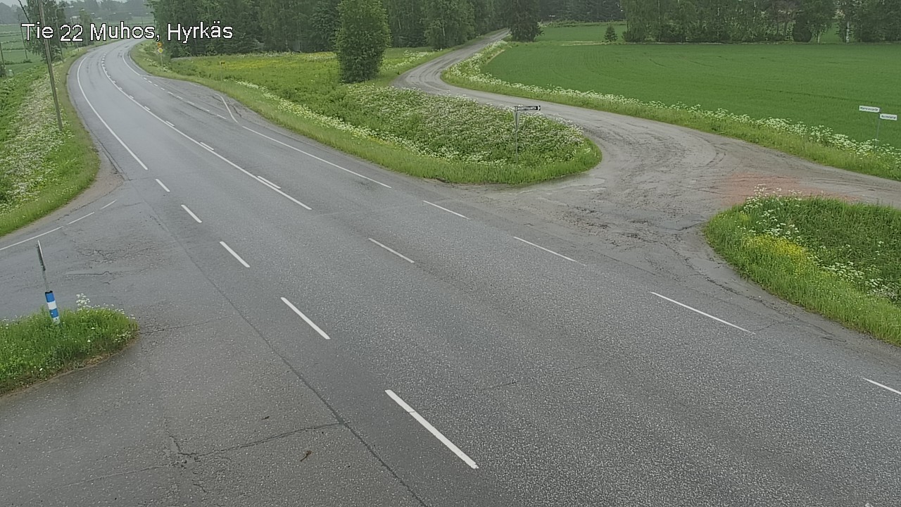 Kelikamerat Kuva Tie 22 Muhos, Hyrkäs, Muhos, Pohjois-Pohjanmaa