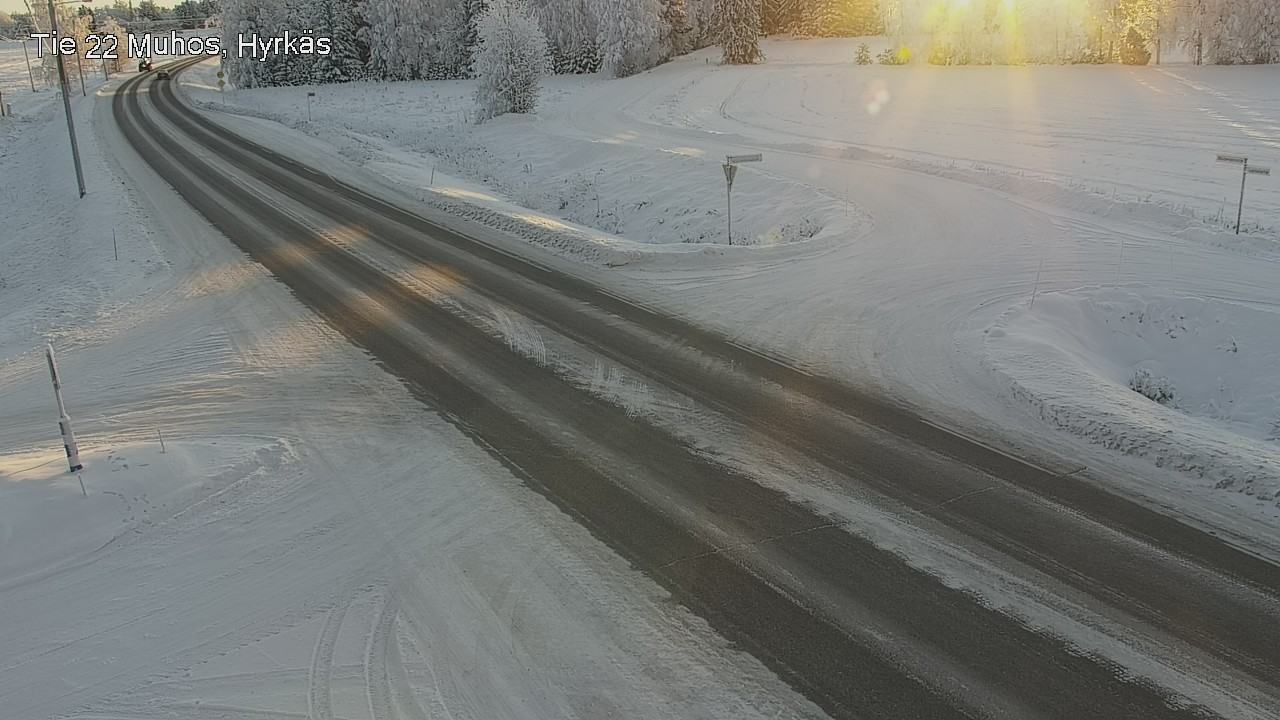 Weather Camera Image Road 22 Muhos, Hyrkäs, Muhos, Pohjois-Pohjanmaa