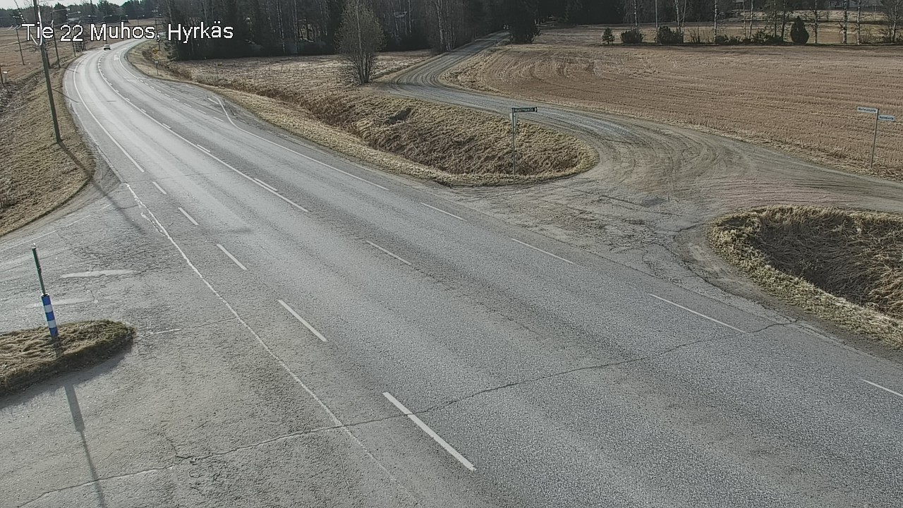 Weather Camera Image Road 22 Muhos, Hyrkäs, Muhos, Pohjois-Pohjanmaa
