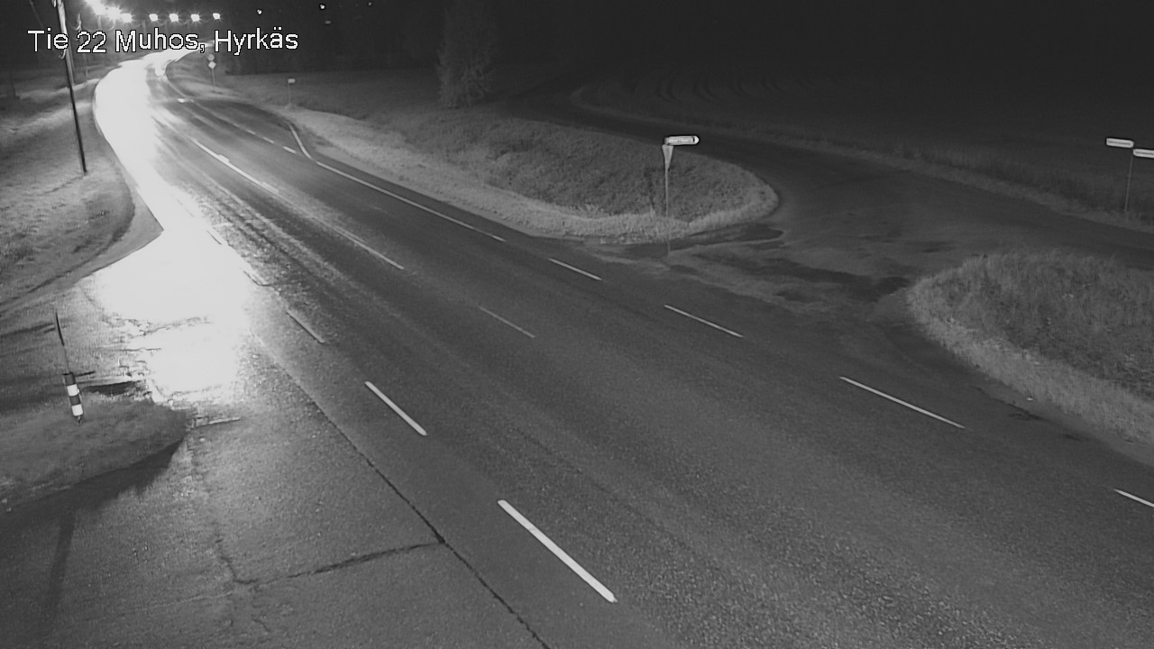 Weather Camera Image Road 22 Muhos, Hyrkäs, Muhos, Pohjois-Pohjanmaa