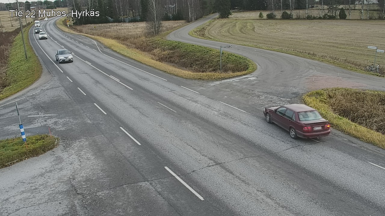 Kelikamerat Kuva Tie 22 Muhos, Hyrkäs, Muhos, Pohjois-Pohjanmaa