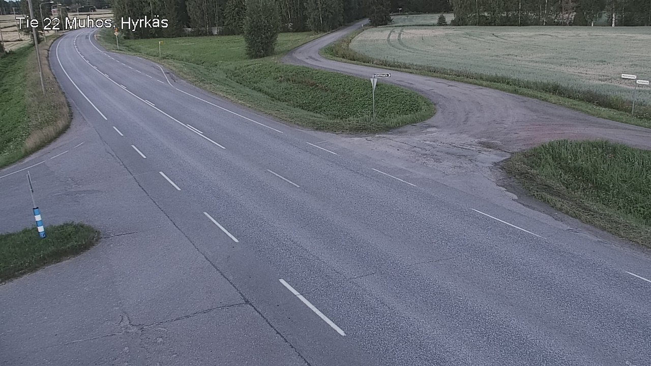 Kelikamerat Kuva Tie 22 Muhos, Hyrkäs, Muhos, Pohjois-Pohjanmaa
