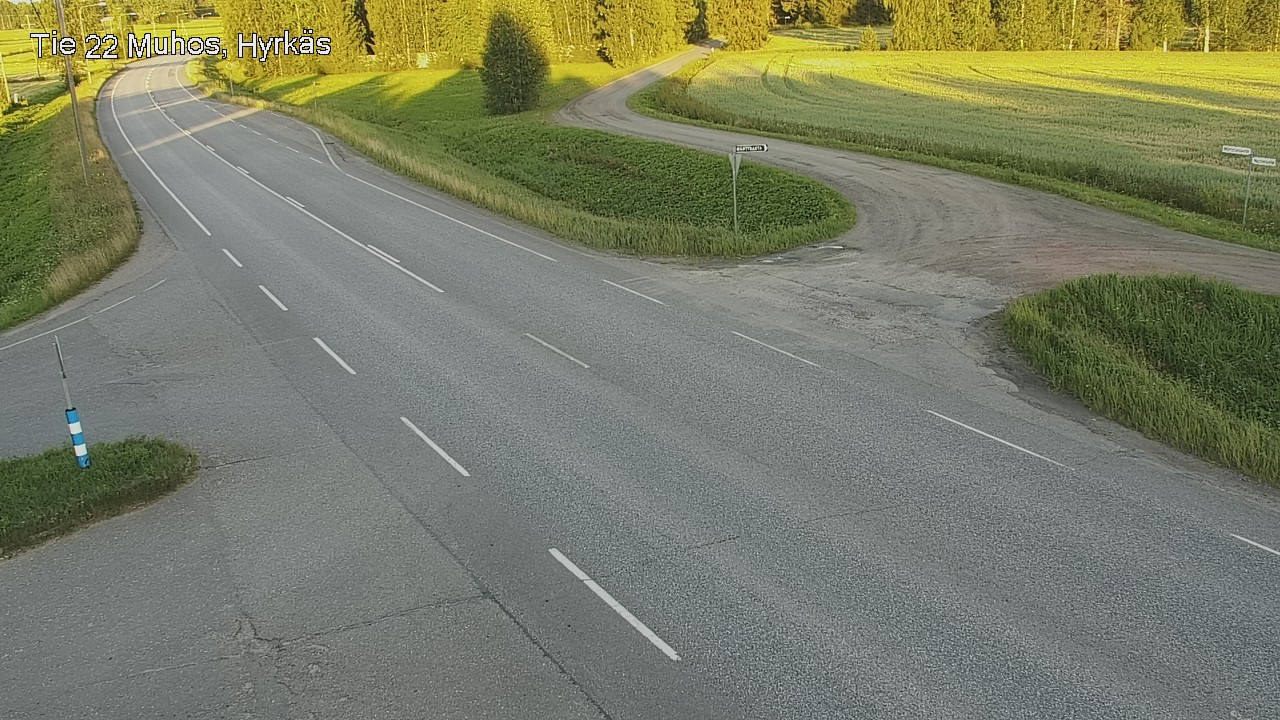 Kelikamerat Kuva Tie 22 Muhos, Hyrkäs, Muhos, Pohjois-Pohjanmaa