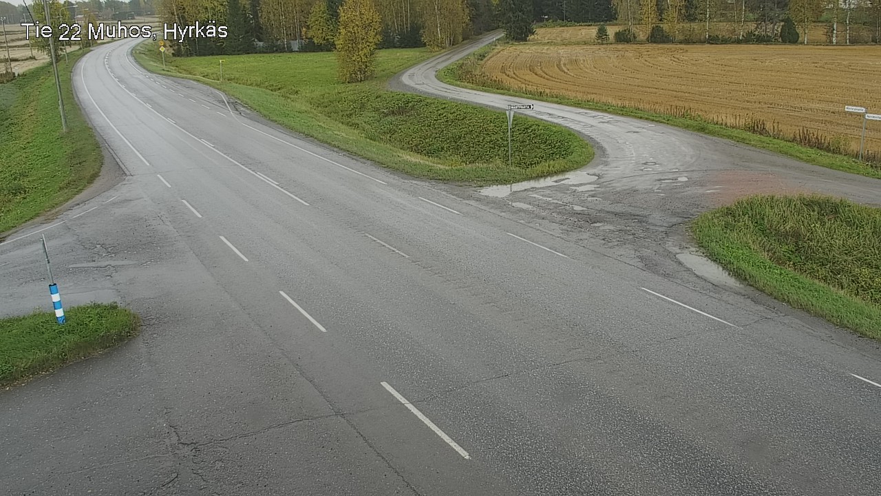 Weather Camera Image Road 22 Muhos, Hyrkäs, Muhos, Pohjois-Pohjanmaa
