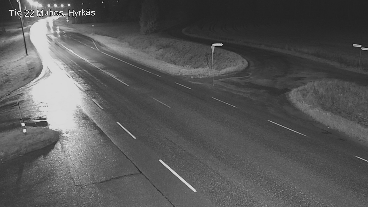 Weather Camera Image Road 22 Muhos, Hyrkäs, Muhos, Pohjois-Pohjanmaa