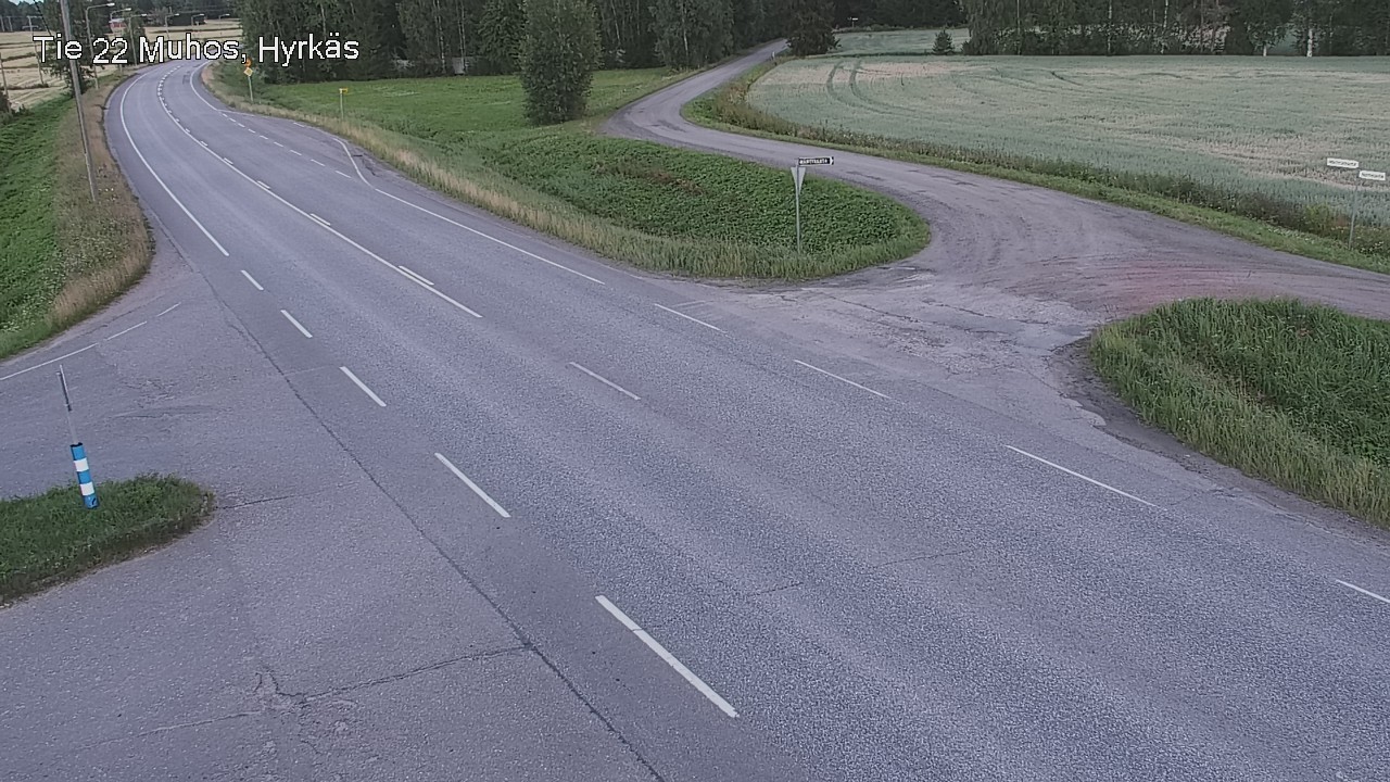 Kelikamerat Kuva Tie 22 Muhos, Hyrkäs, Muhos, Pohjois-Pohjanmaa