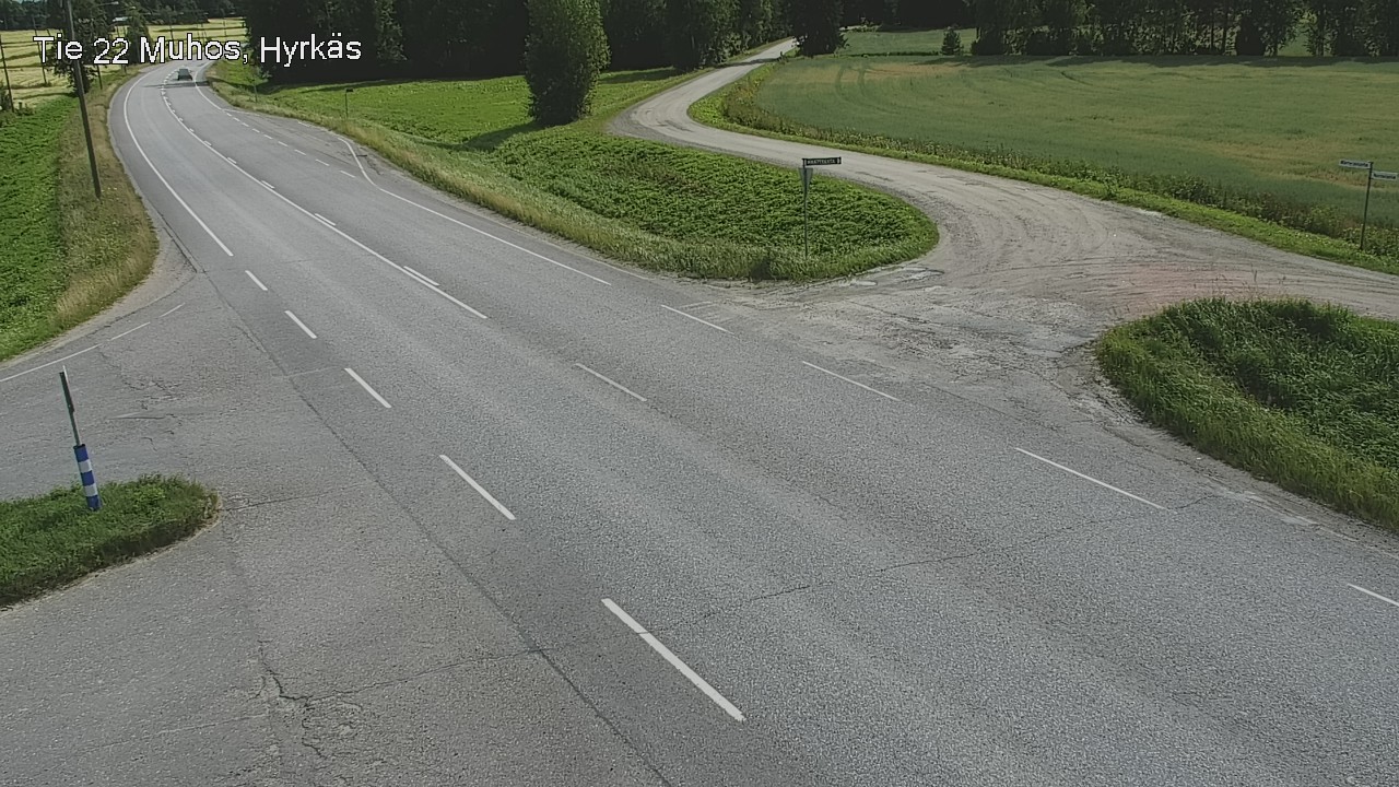 Kelikamerat Kuva Tie 22 Muhos, Hyrkäs, Muhos, Pohjois-Pohjanmaa
