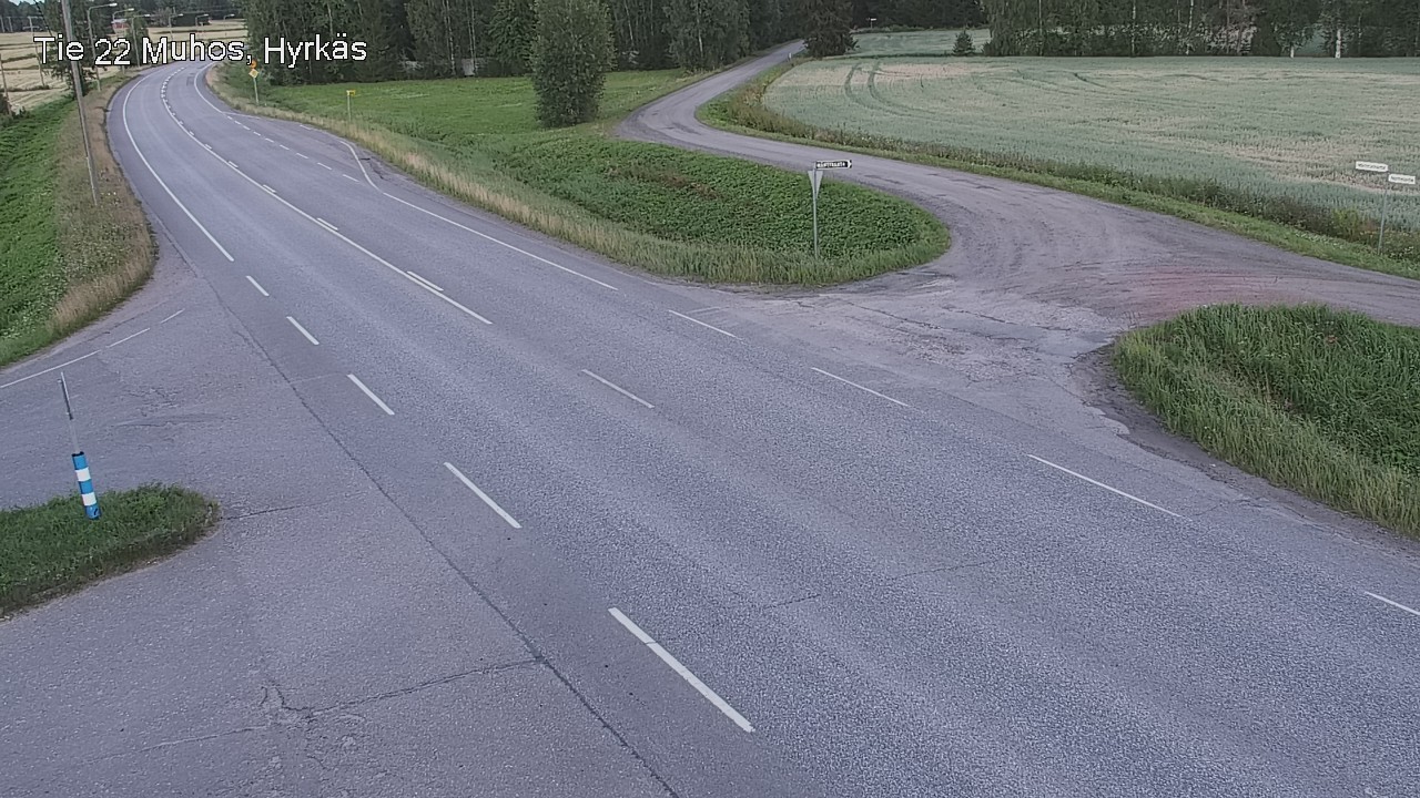 Kelikamerat Kuva Tie 22 Muhos, Hyrkäs, Muhos, Pohjois-Pohjanmaa