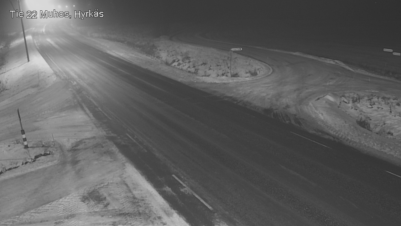 Weather Camera Image Road 22 Muhos, Hyrkäs, Muhos, Pohjois-Pohjanmaa