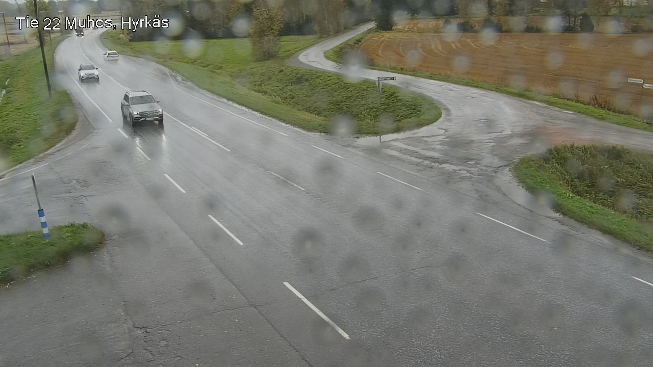 Weather Camera Image Väg 22 Muhos, Hyrkäs, Muhos, Pohjois-Pohjanmaa