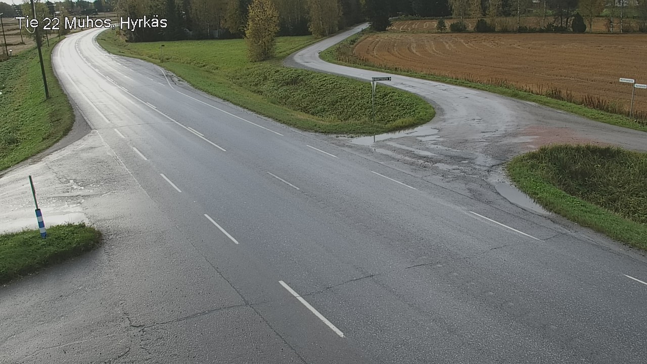 Weather Camera Image Road 22 Muhos, Hyrkäs, Muhos, Pohjois-Pohjanmaa