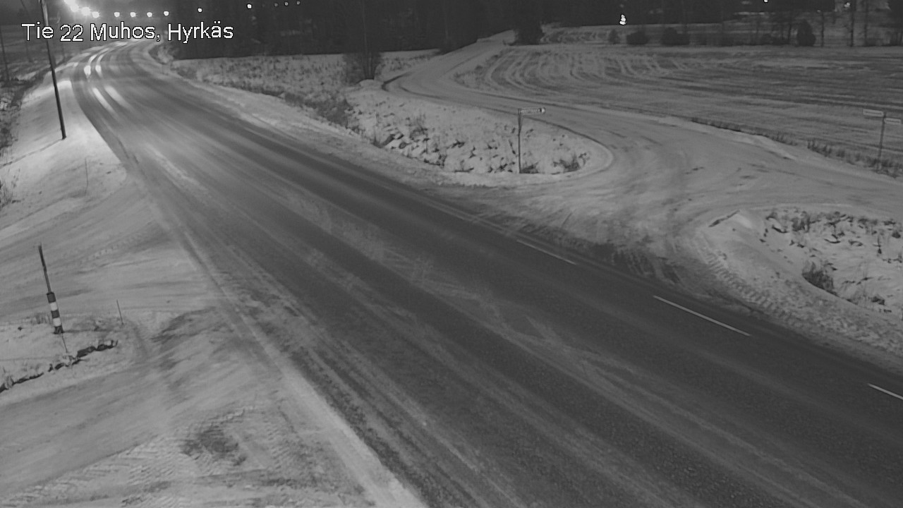 Weather Camera Image Road 22 Muhos, Hyrkäs, Muhos, Pohjois-Pohjanmaa