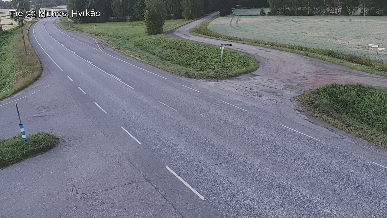 Kelikamerat Kuva Tie 22 Muhos, Hyrkäs, Muhos, Pohjois-Pohjanmaa