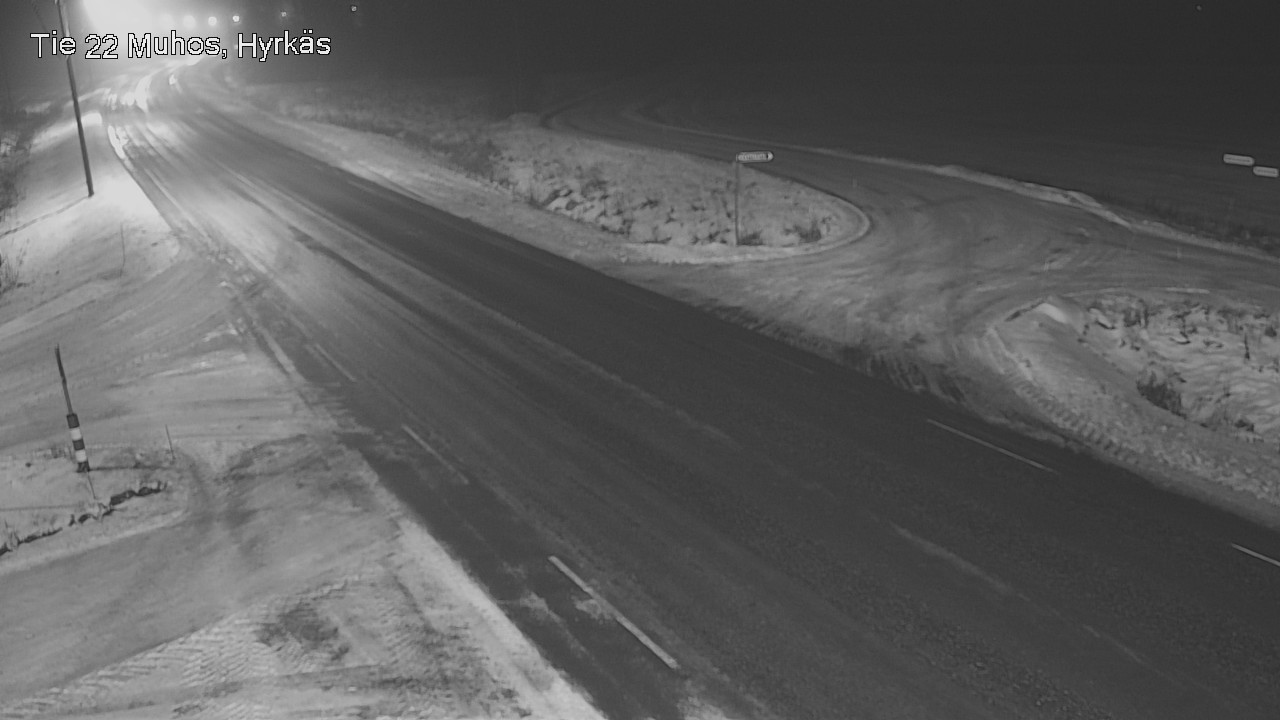 Weather Camera Image Road 22 Muhos, Hyrkäs, Muhos, Pohjois-Pohjanmaa