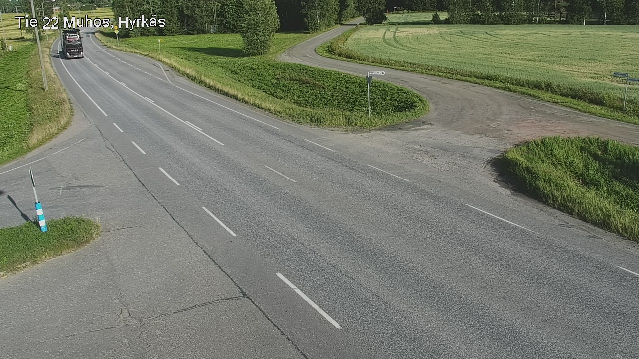 Kelikamerat Kuva Tie 22 Muhos, Hyrkäs, Muhos, Pohjois-Pohjanmaa
