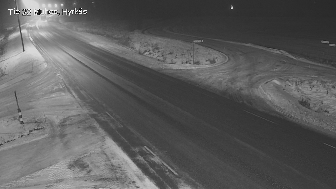 Weather Camera Image Road 22 Muhos, Hyrkäs, Muhos, Pohjois-Pohjanmaa