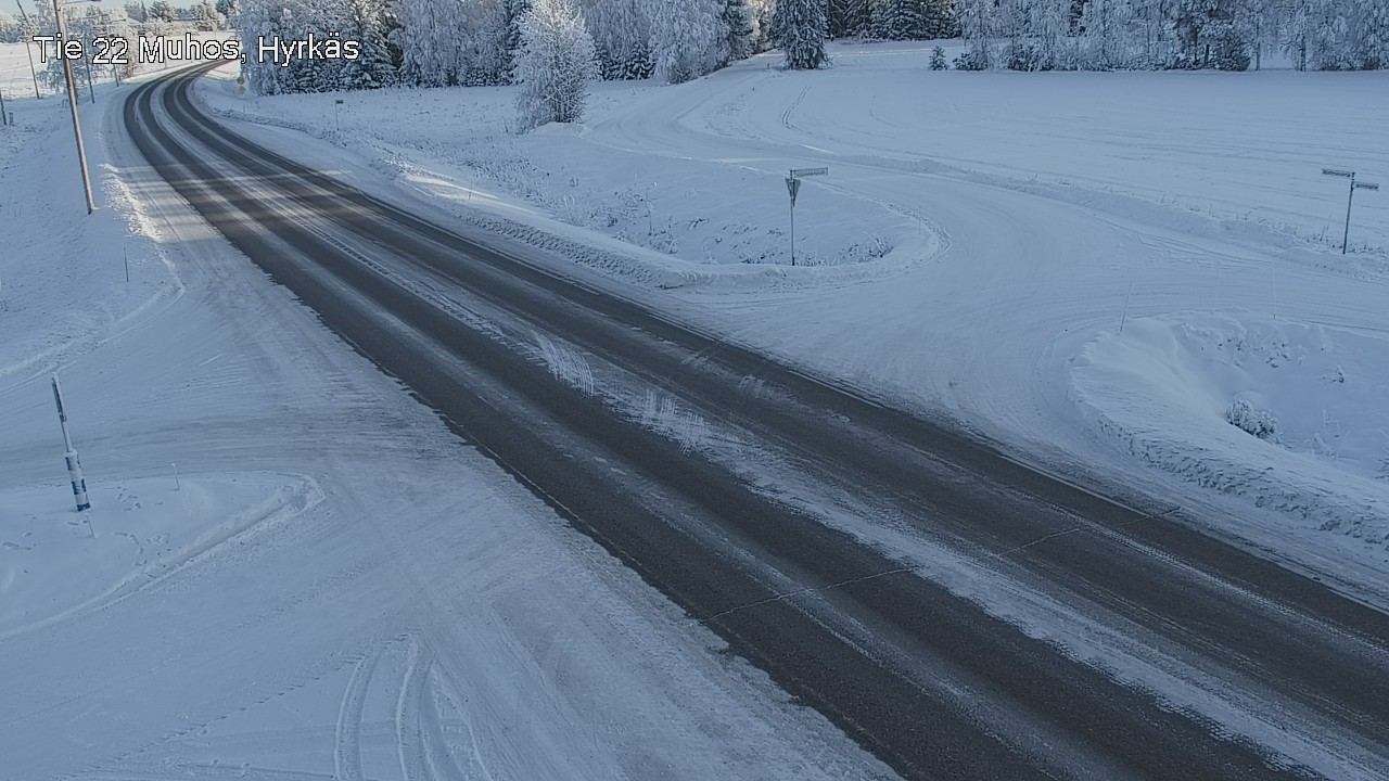 Weather Camera Image Road 22 Muhos, Hyrkäs, Muhos, Pohjois-Pohjanmaa