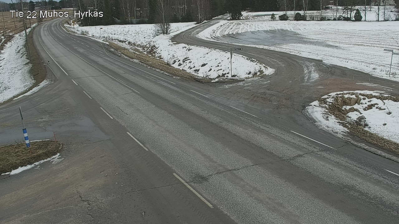 Kelikamerat Kuva Tie 22 Muhos, Hyrkäs, Muhos, Pohjois-Pohjanmaa