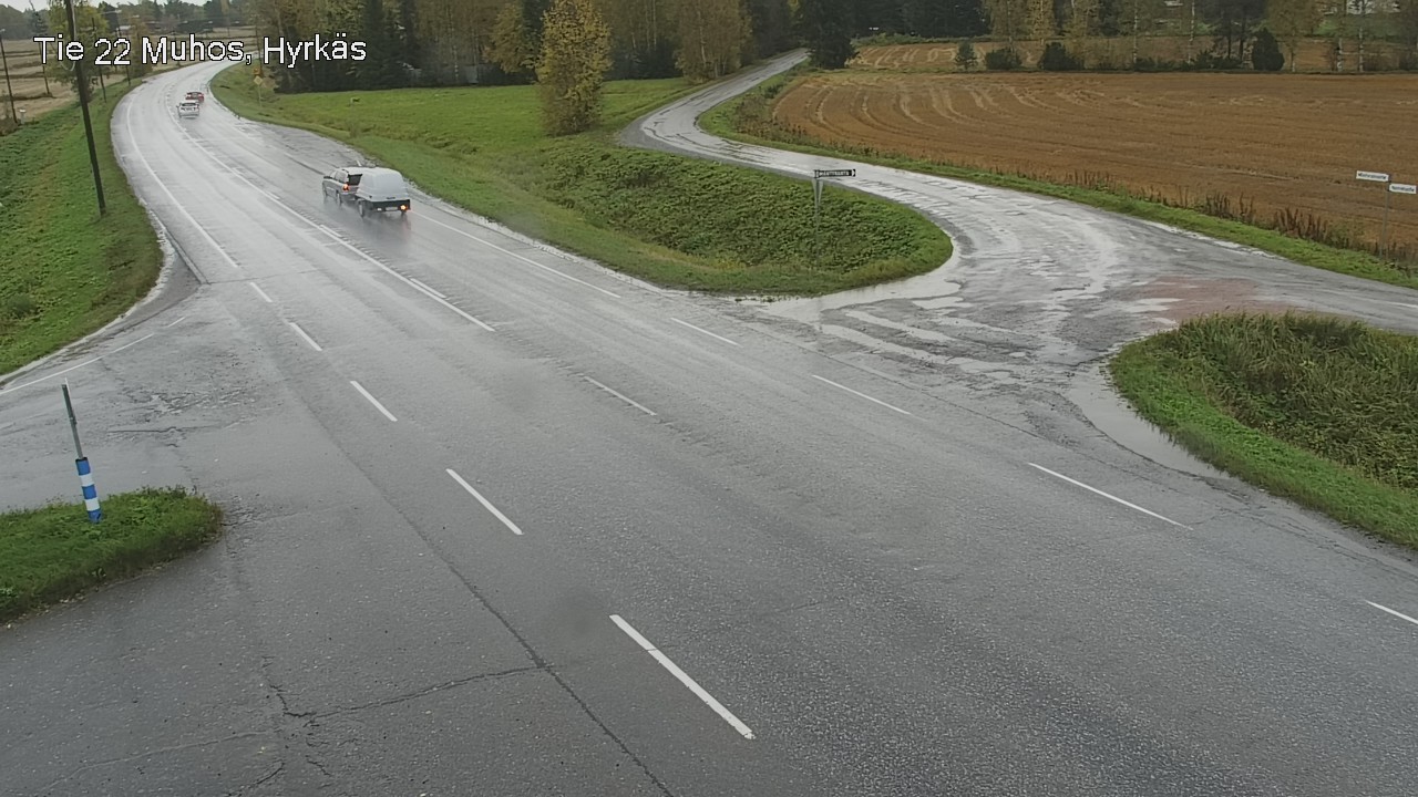 Weather Camera Image Road 22 Muhos, Hyrkäs, Muhos, Pohjois-Pohjanmaa