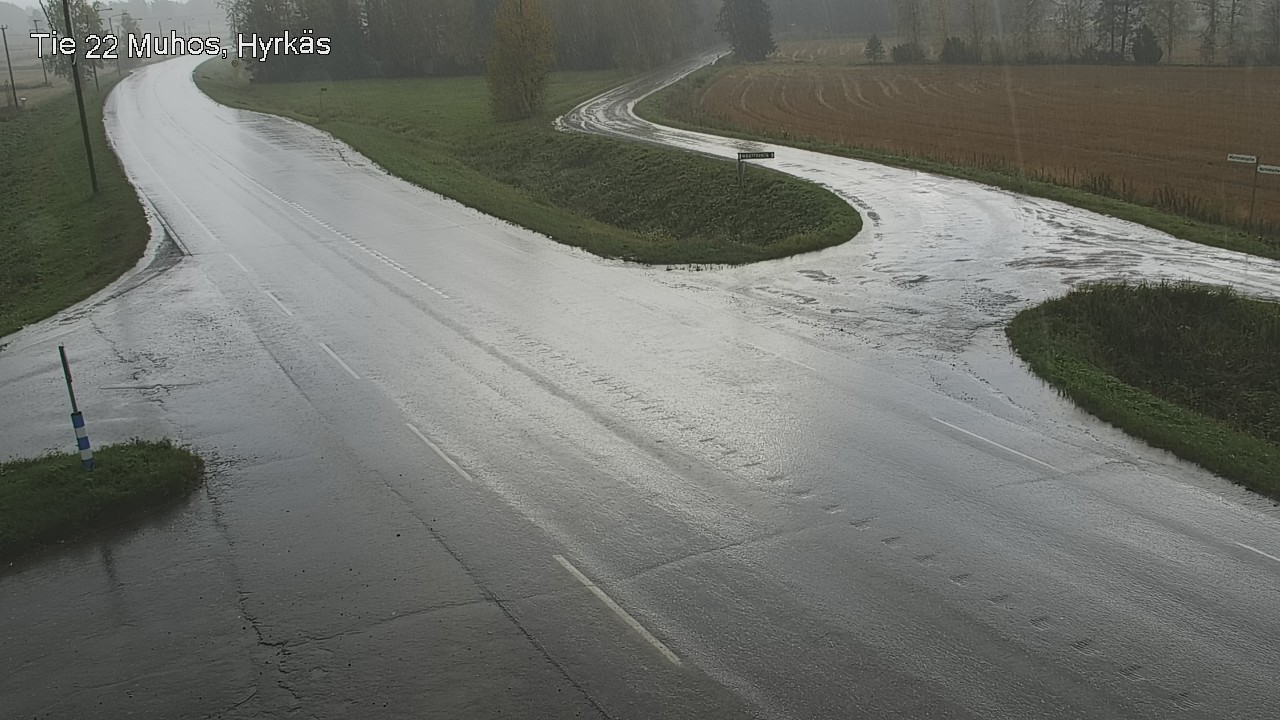 Weather Camera Image Road 22 Muhos, Hyrkäs, Muhos, Pohjois-Pohjanmaa