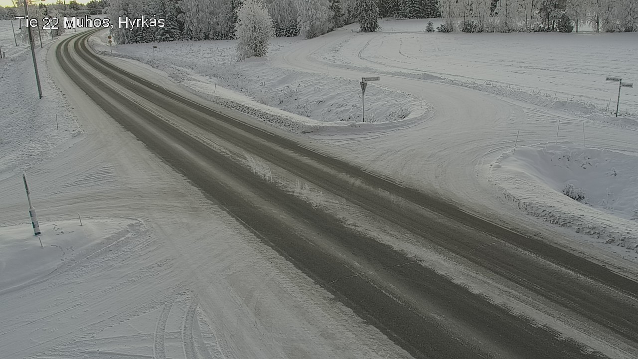 Weather Camera Image Road 22 Muhos, Hyrkäs, Muhos, Pohjois-Pohjanmaa