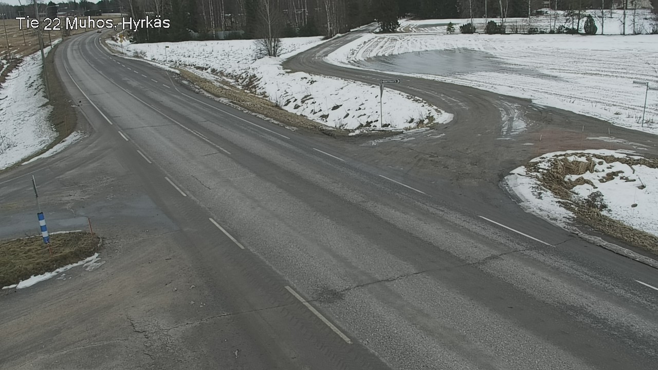 Kelikamerat Kuva Tie 22 Muhos, Hyrkäs, Muhos, Pohjois-Pohjanmaa